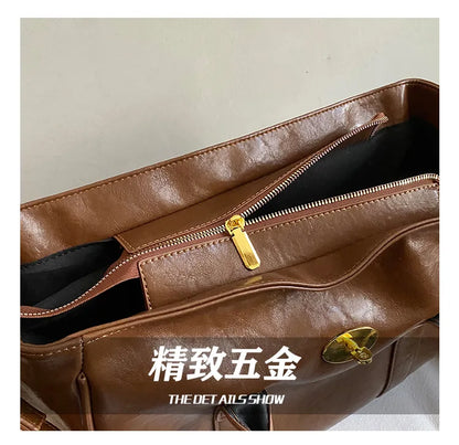 Fashion Women's High-quality Pu Leather Handbag 2026 New Business Large Capacity Commuter Shoulder Crossbody Bags for Women