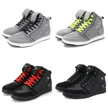 KEMIMOTO Motorcycle Riding Shoes for Men Daily Commute Shoes Anti-slip Protection Breathable Comfortable Fit Reinforced