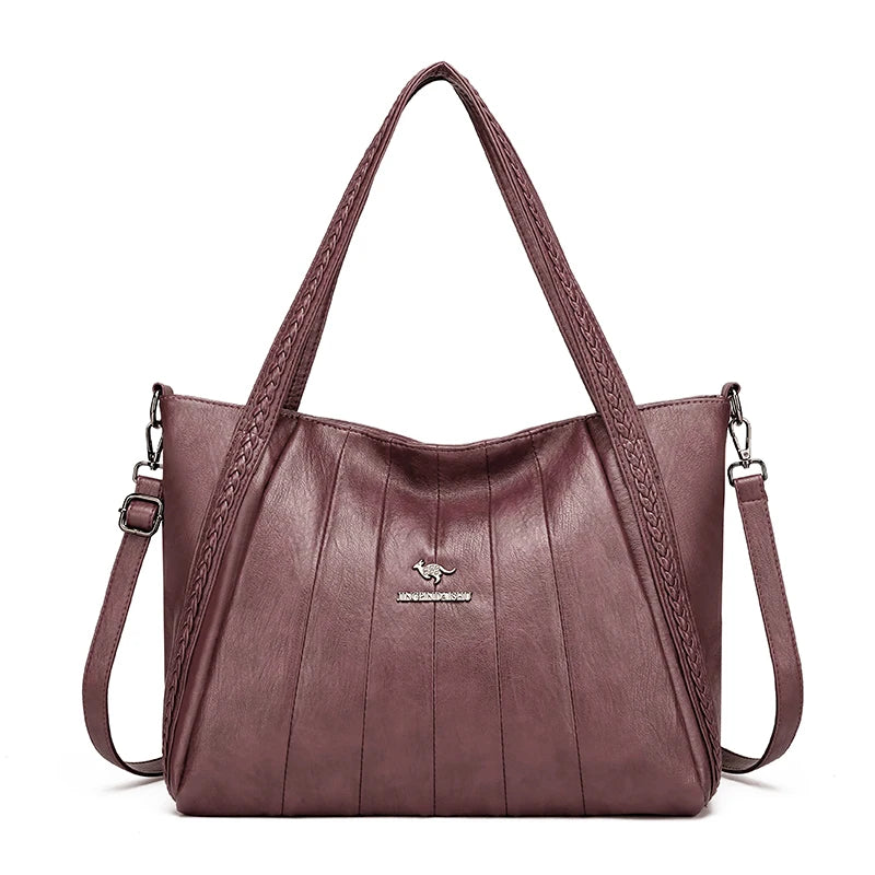 Genuine Brand Leather Women Handbag Luxury Designer Shoulder Crossbody Bags Ladies Purse Messenger Tote Bag Female Commuting Bag