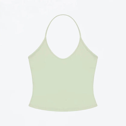 Womens Wide Shoulder Strap Tank Top Racerback Sports Vest High Stretch Slim Fit Basic Camisole Multi Color Casual Workout Wear