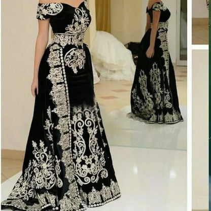 Velvet Formal Dresses Sparkle Abendkleider Long Party Dress Vestido De Festa 2027 Robe De Soiree Custom Evening Gowns Gorgeous