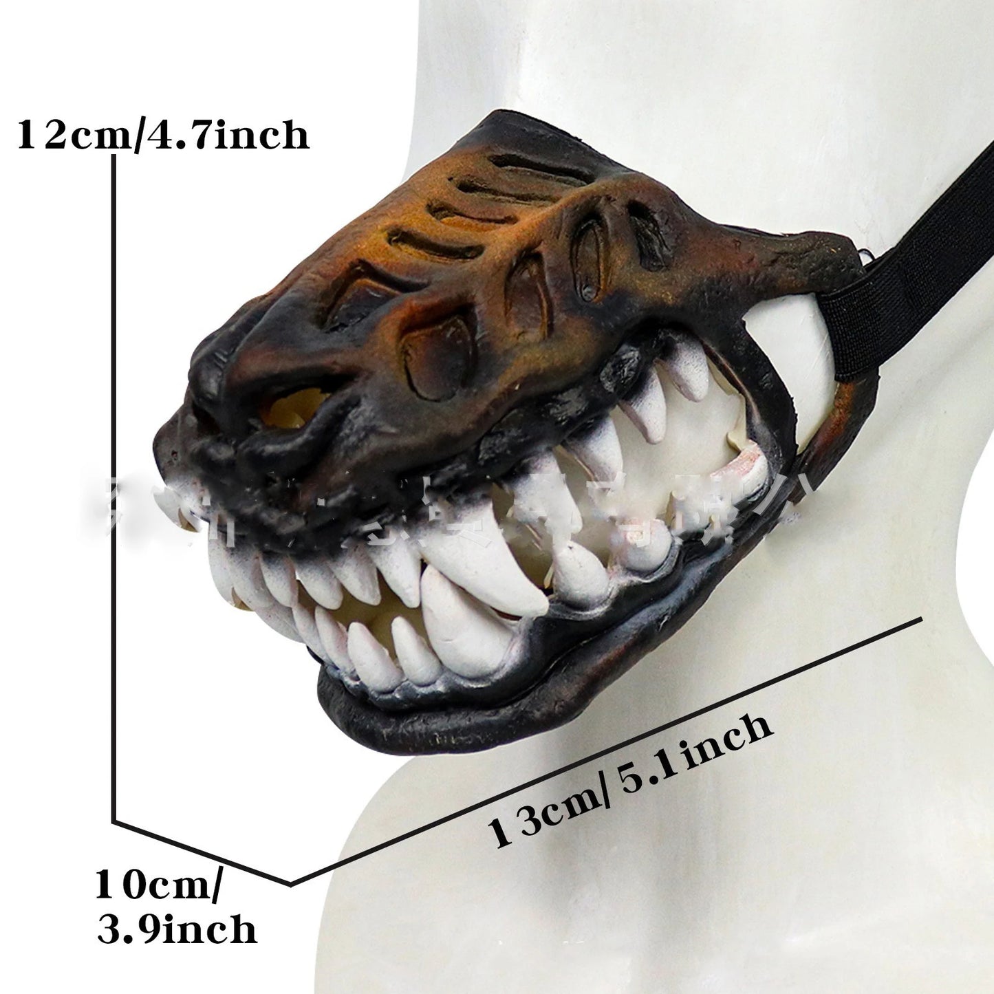Dog Mouth Mask Padded Latex Rubber Dog Muzzle Halloween Movie & Tv Headdress Latex Props Animal Weird Masks