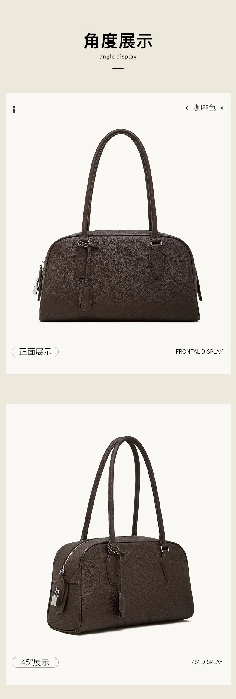 Women's Luxury Designer Handbags Genuine Leather Ladies Underarm Shoulder Bag New Fashion 2026 Cowhide Large Capacity Tote Bag