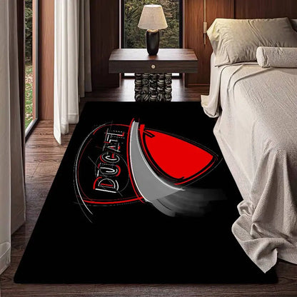 Motorcycle LOGO D-Ducati Floor Mat Rectangle Anti-slip Home Soft Badmat Front Door Indoor Outdoor Mat Hotel Decor Mat