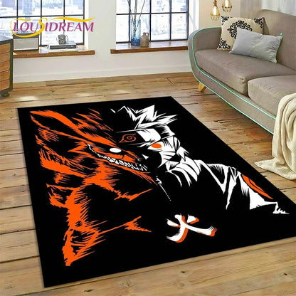 Cartoon 3D I-Itachi Japan Anime Carpet Rug for Living Room Bedroom Home Sofa Decoration,Kids Play Area Rug Non-slip Floor Mat
