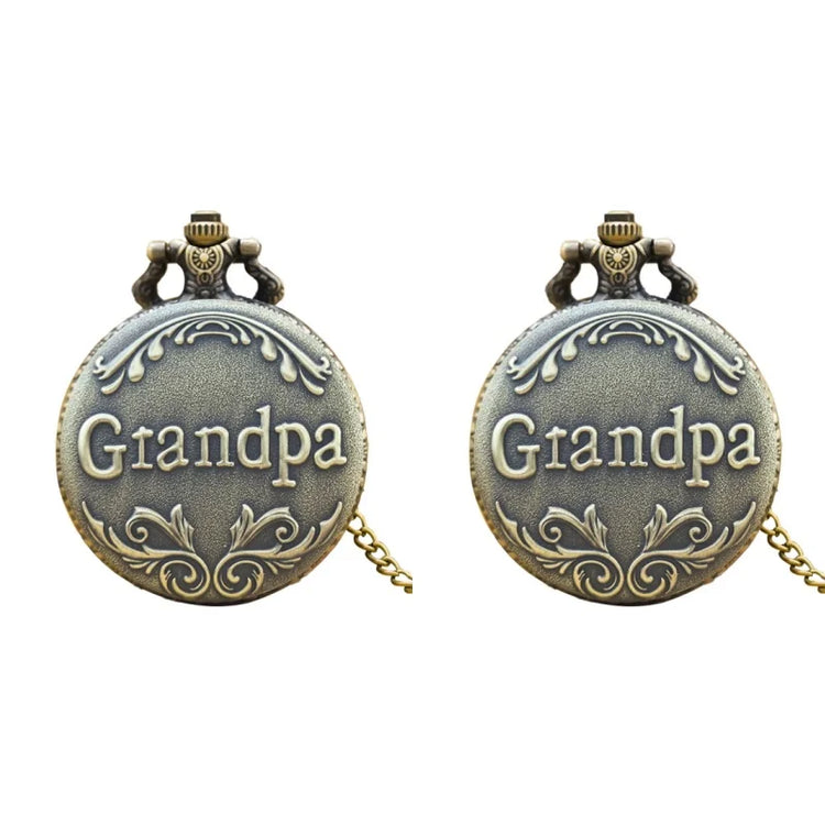 Vintage Quartz Pocket Watches With Chain Retro The Greatest Pocket Watch Necklace For Grandpa Dad Gifts Reloj De Bolsillo