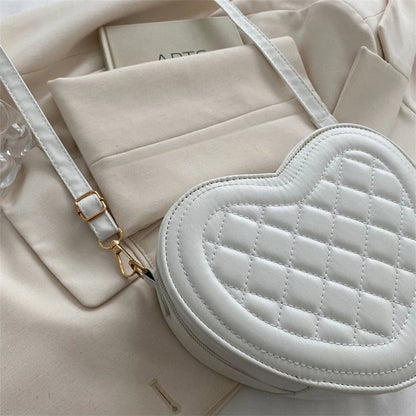 Luxury Love Shaped Shoulder Bag Small Handbags Designer Crossbody Bags Women Sling Purse Red Peach Heart Phone Bag Shoulder Bag