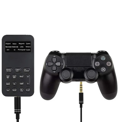 ABUO-Voice Changer Handheld Microphone Voice Changer With Sound Multifunctional Effects Machine For Phone/PS4 (S9)