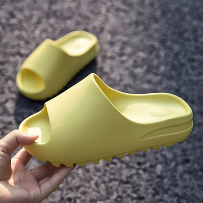 Litfun New Summer Slippers Men Soft Bottom Indoor Home Platform Sandals Fashion Beach Shoes Couple Non-Slip Bathroom Slides