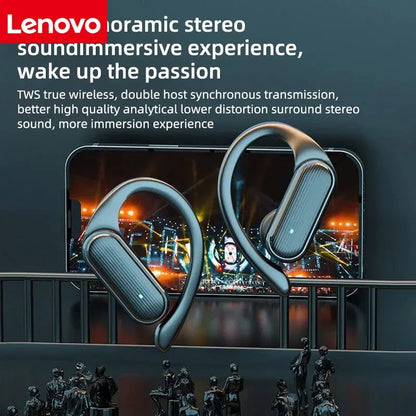 Lenovo A520 Wireless Bluetooth Earbuds Mini Touch Control Headphones HD Stereo Sound Built-in LED Light Portable Earphones