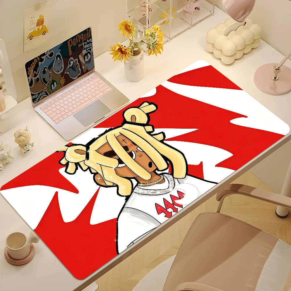 Singer T-Trippie Redd Mouse Pad Large Cute Non-slip Lockedge Desktop Computer Desk Mat Keyboard MousePad Office Gamer Student