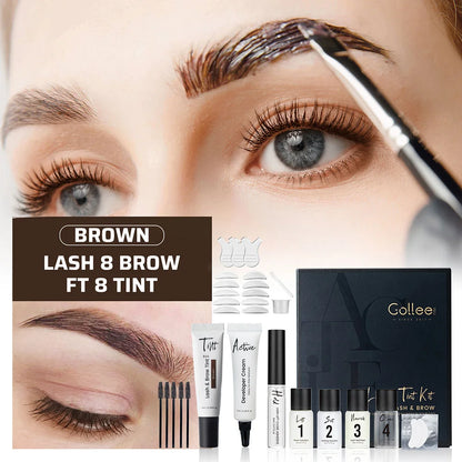 Gollee Lash and Brow Curling Perm Kit Natural Eyelash Lifting Perm Treatment Makeup Long Lasting 4-6 Weeks For Lash Curler Perm