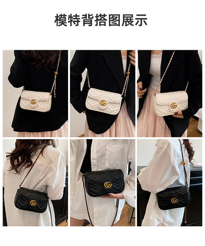 2026 Light Luxury Fashion Women'S  Shoulder Crossbody Bag Niche New Underarm Bag Fashionable Chain Bag Handbag Bag For Women