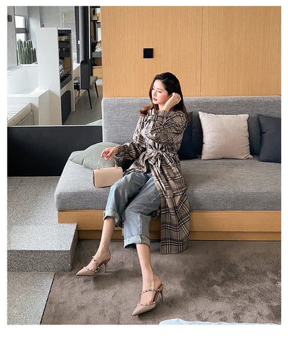 Heeled Sandals Summer Luxury Brand Rivets Women Slippers Fashion Leather Slingbacks Heels Slippers Designer Party Prom Shoes
