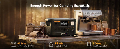 Refurbished-PECRON Portable Power Station F1000LFP PECRON 960Wh 1500W LiFePO4 Battery Expandable