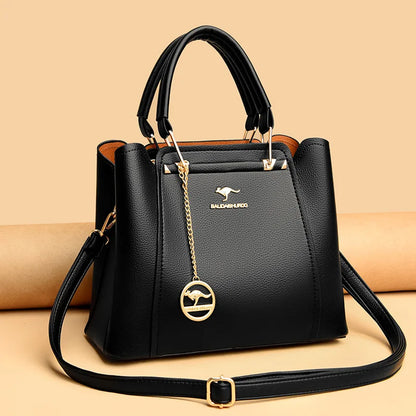 2024 Luxury Women Designer 3 Layers Shoulder Crossbody Sac Ladies Large Capacity Leather Handbags Shopper Brand Messenger Totes