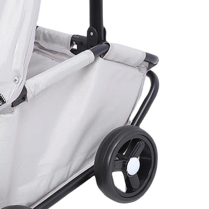 Multifunctional Pet Stroller with Canopy 4 Wheels Foldable Pet Strolling Cart for Small Dogs Cats Lightweight Easy Assembly