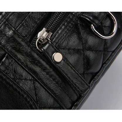 Women's Crossbody Bag, Synthetic Leather Shoulder Bag with Adjustable Shoulder Straps, Lightweight Multi Pocket Bag with Zipper