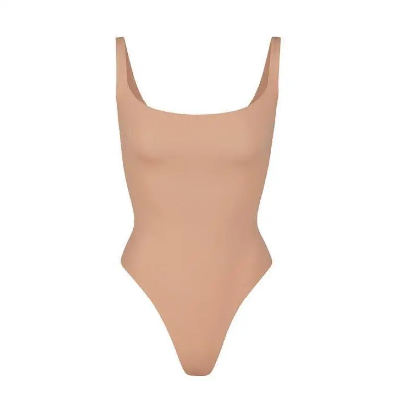 Jumpsuit Women Sexy Ice Silk Shapewear Camisole Jumpsuit Solid Color Slim Fit Inner Lining Backless Summer Fashion New Romper