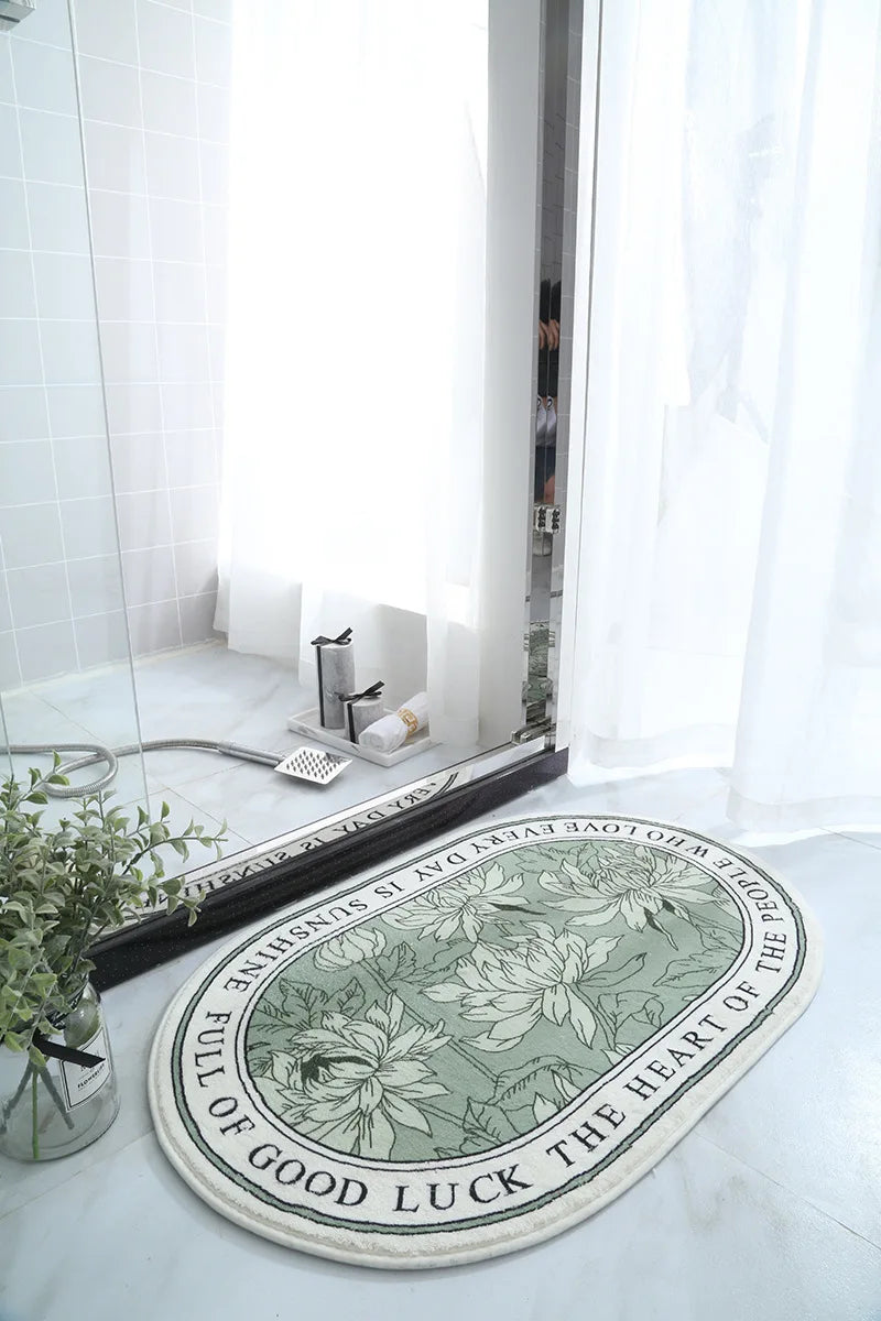 Non-Slip Bath Mat Absorbent Carpets INS Style Doormat  Entrance Mats Balcony Porch Area Rugs Living Room Bathroom Alfombra