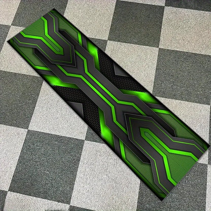 VIKAMA Simple Motorcycle Mat Non-Slip Easy Clean Garage Carpet Motorcycle Display Mat for Male Bedroom Dorm Home Decor