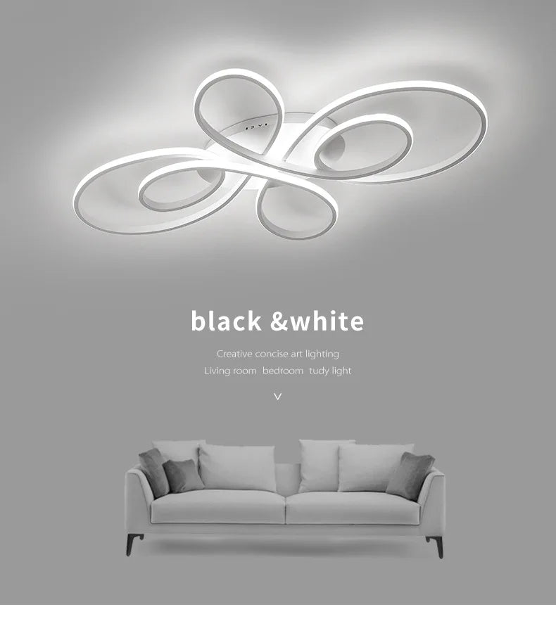 Low Floor Living Room Ceiling Lights Remote Control Modern LED Surface Mounted Light Fixture Dining Room led Ceiling Lamps Dimme