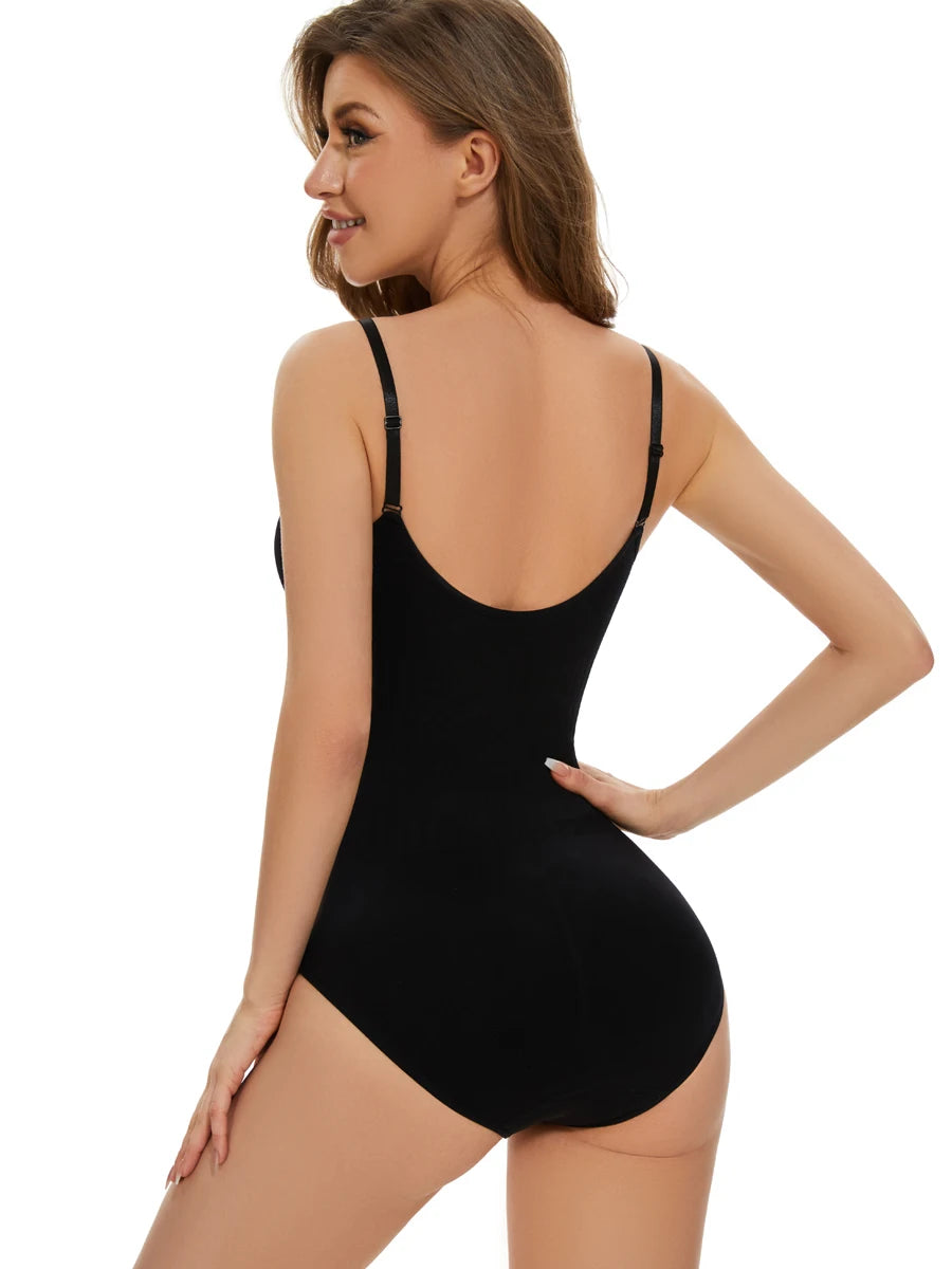 Ladies One-Piece Shapewear with Tummy Control and Butt Lifting Elastic Bodysuit