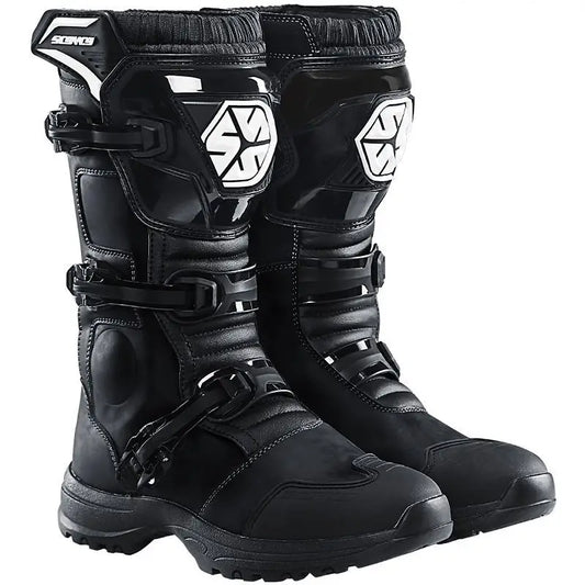 Scoyco MT086 Motorcycle Professional Riding Boots Leather Boots Casual Comfortable Slip-On Ankle Botas Non-slip Waterproof Boots
