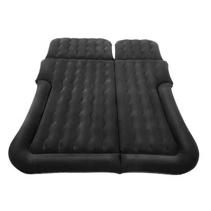 Universal Foldable Inflatable Bed Portable Inflatable Mattress Set Car Back Seat Sleeping Flocking Air Bed Cushion w/Pump+Pillow