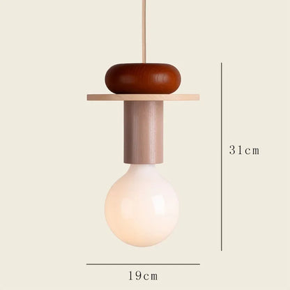 Fast Shipping Nordic Wood LED Pendant Lights Kitchen Home Decor Hanging Lamp Restaurant Ceiling Chandelier Lustre Light Fixture