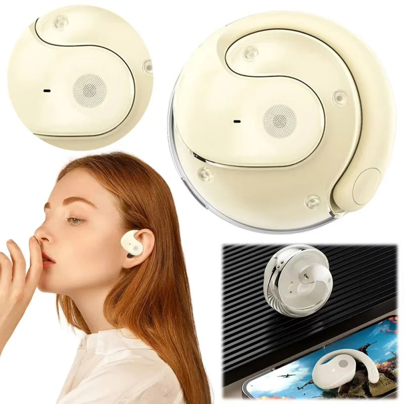 Lenovo AI Earphones Wireless Bluetooth Real-time Language Translation 144 Languages Ear Hanging Headphone Translator For Busine