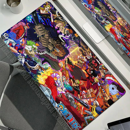 Anime Gamer Keyboard MouseMats One P-Piece Gaming Mouse Pad XXL Speed Rubber Cartoon Big Computer Desk Mat PC E-Sports Mousepad