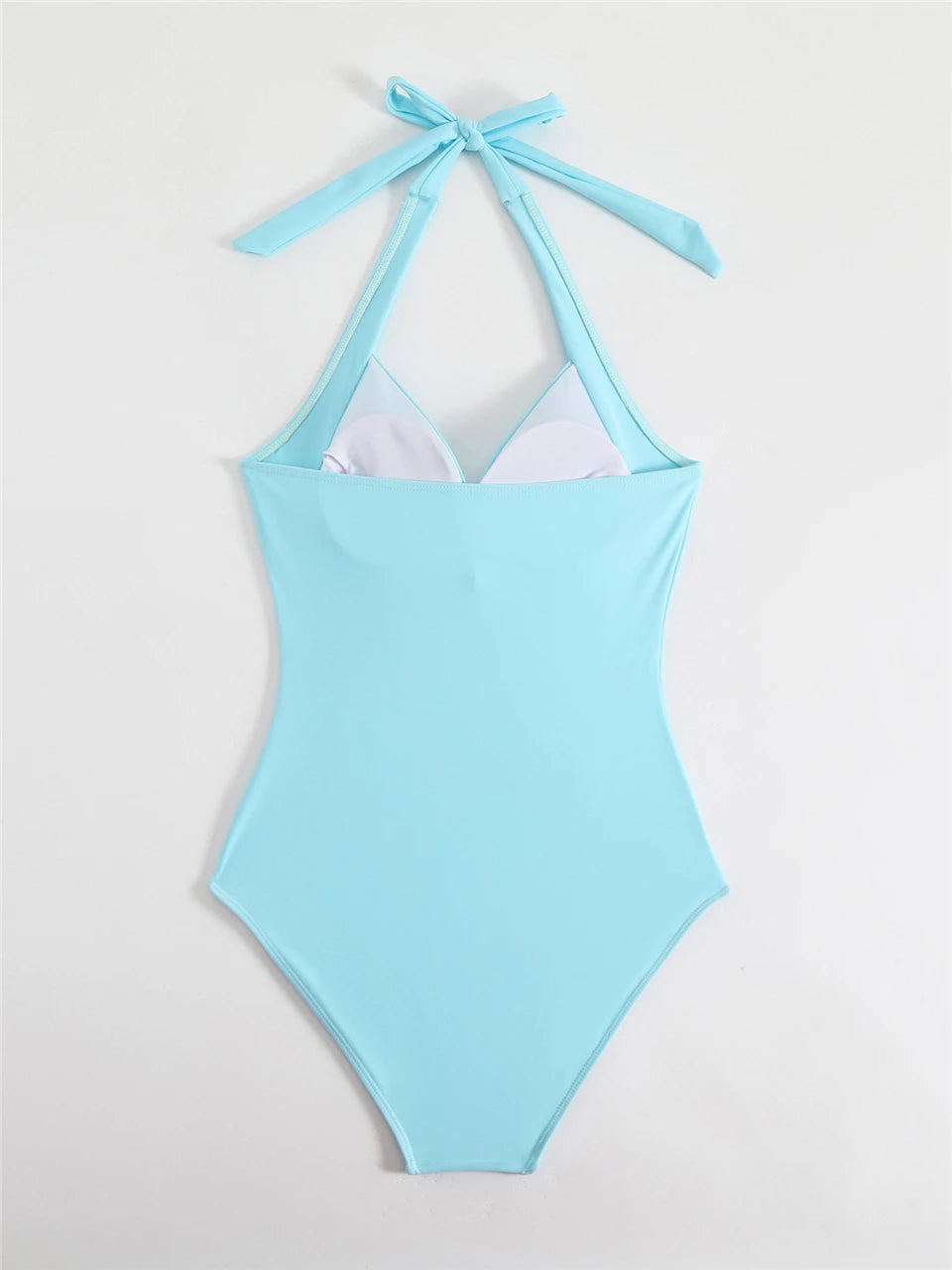 One Piece Solid Swimsuit Women 2026 Plain Ruched Swimwear Slim V Neck Bodysuit Female Bathers Bathing Swimming Swim Beach Summer
