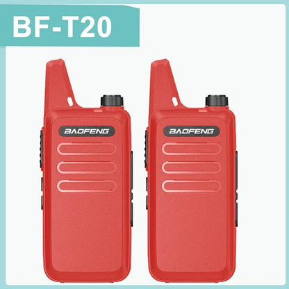 1/2PCS Baofeng BF-T20 Walkie Talkie Mini Micro USB Charging Portable Two Way Radios Upgrade Of BF-C9 KD-C1 For Hunting Kid’s Toy