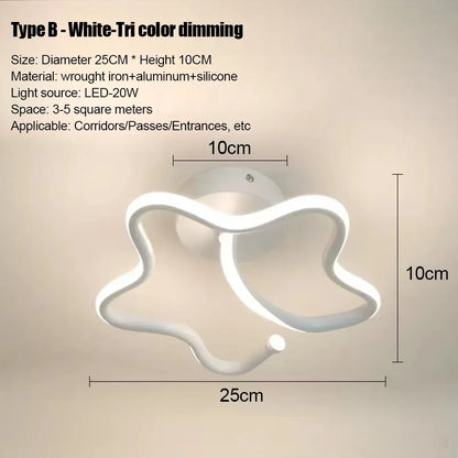 LED Strip Aisle Ceiling Lights Modern Minimalist Living Room Lamps For Balcony Entrance Staircase Home Decor Fixtures lighting