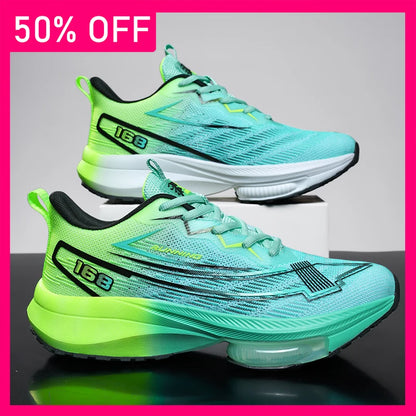 Unisex Sports Shoes Summer New Thick Sole Cushioning Anti Slip Rebound Professional Running Training Shoes for Teenagers