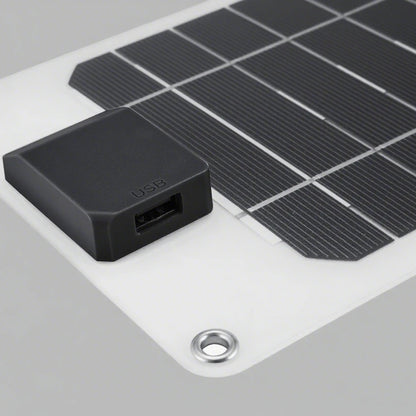 30W Portable Solar Panel USB Foldable Solar Charger Outdoor Battery Power Bank for Camping Hiking Travel Phone Charging 5V