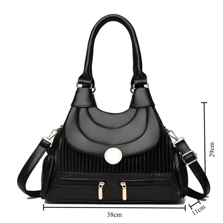 Genuine Brand Luxury Handbags for Women Designer Fashion Tote Bag High Quality Soft Pu Leather Shoulder Crossbody Hand Bags Sac