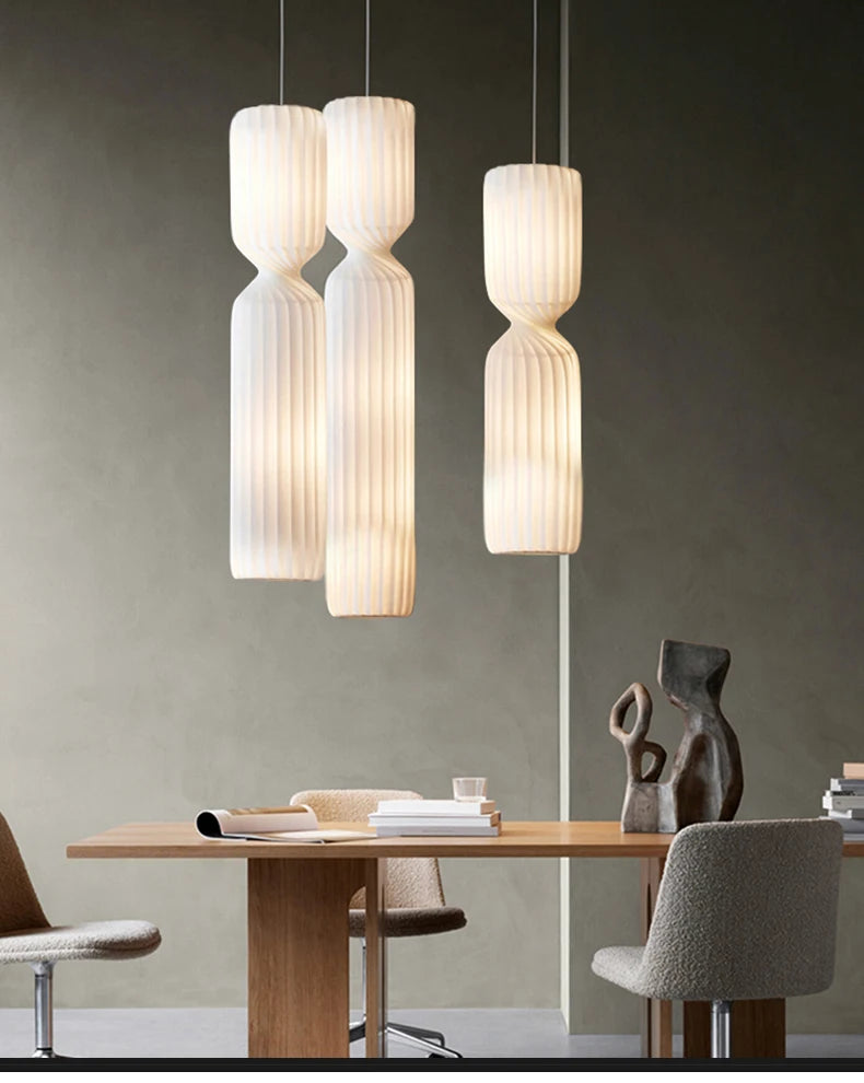 Nordic Fabric Creative Ceiling Hanging Lamps Living Room Chandelier Home Decoration Bedroom LED Pendant Lights Bedside Light
