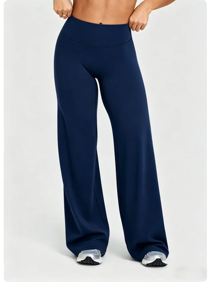 Women's Soft Straight Leg Sports Pants Breathable Lightweight Fitness Gym Wear Outdoor Yoga Trousers Loose Running Trousers