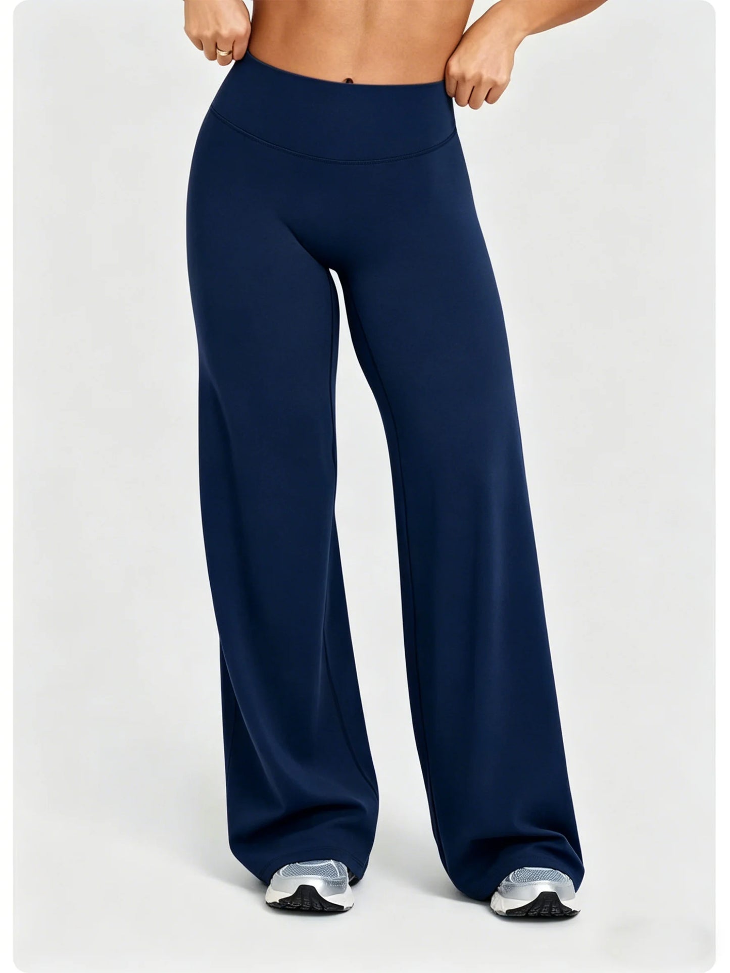Women's Soft Straight Leg Sports Pants Breathable Lightweight Fitness Gym Wear Outdoor Yoga Trousers Loose Running Trousers
