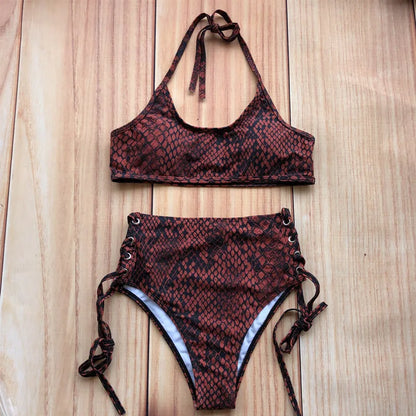Bandage Bikini Sport Swimwear Women Swimsuit High Waist Bikini Set Push Up Maillot De Bain Femme Beachwear 2026 Bathing Suit
