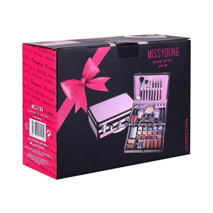 Professional Beginner Travel Portable Makeup Set Box Suitcase Kit Lipstick Brushes Nail Polish Set For Make up Eyeshadow Palette