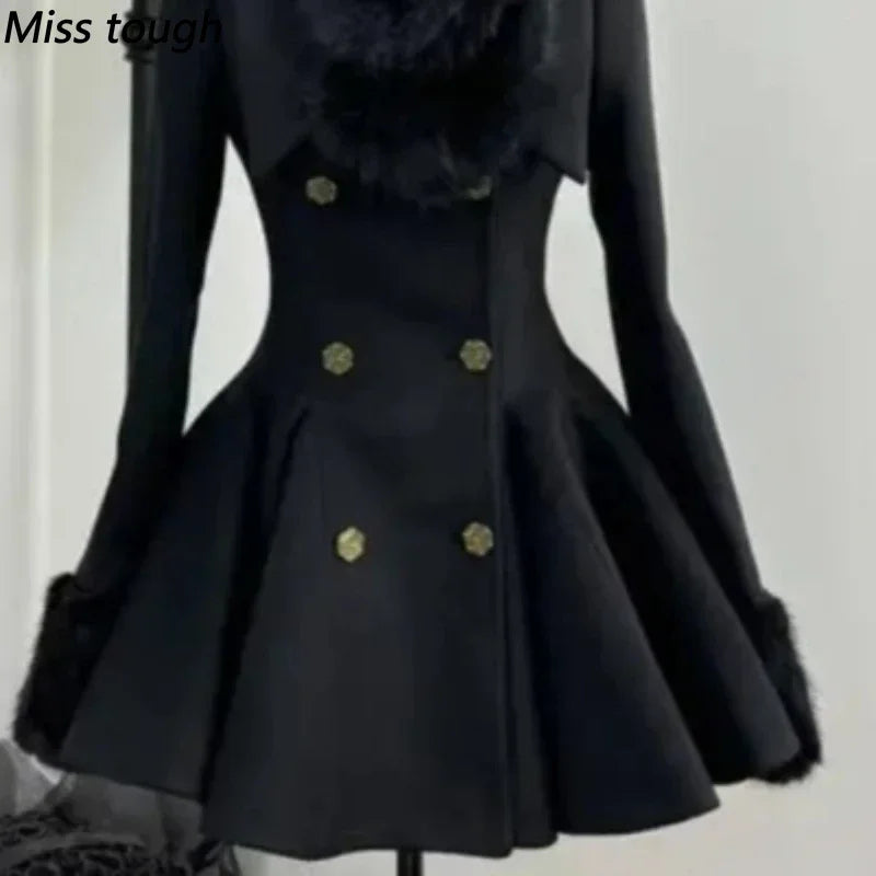 Autumn Korean Fashion French Elegant Women's Suit Warm Y2k 2 Piece Set Office Lady Slimming Design Party Outfits Woman Clothing