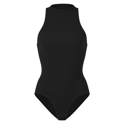 Women's SleevelessOuterwear withA Bottom Layer and Buckle for BodyShaping and Abdominal Compression One-piece T-shaped Shapewear