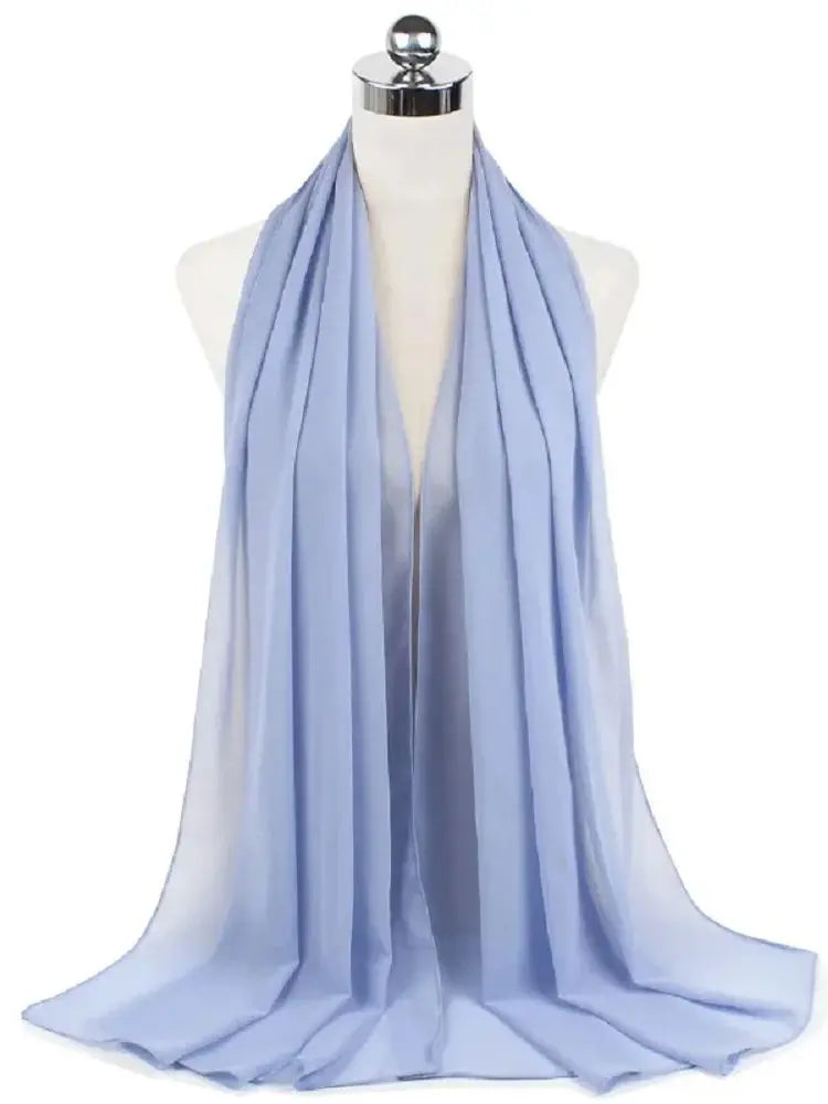 New Fashion Women Solid Chiffon Headscarf Ready To Wear Instant Hijab Scarf Muslim Shawl Islamic Hijabs Arab Wrap Head Scarves