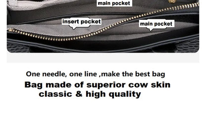 New Arrived ZOOLER Woman Genuine Leather Bag Real Skin Female Shoulder Bags for Business Ladies Top Handle Handbags Purse#wg383
