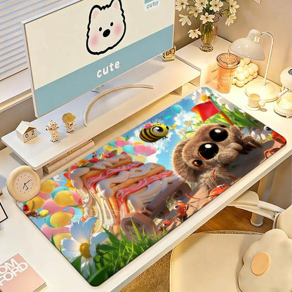 Cartoon L-Lucas The S-Spider Mouse Pad Anti Slip Rubber Edge Locked Thickened Laptop Gaming Desk Mat