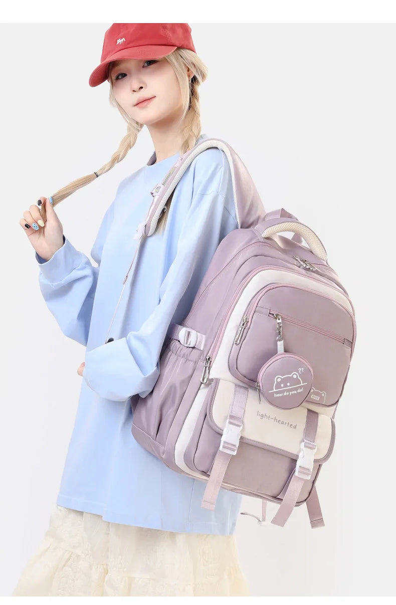 Waterproof light Weight Girls Backpacks School Bags for women Fashion travel bag printing child School Backpack mochila infantil