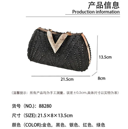 Diamond Silver Shoulder Bags for Women Wedding Inspired Designer Handbags 2026 Luxury Quality V Hasp Rhinestone Crossbody Bags